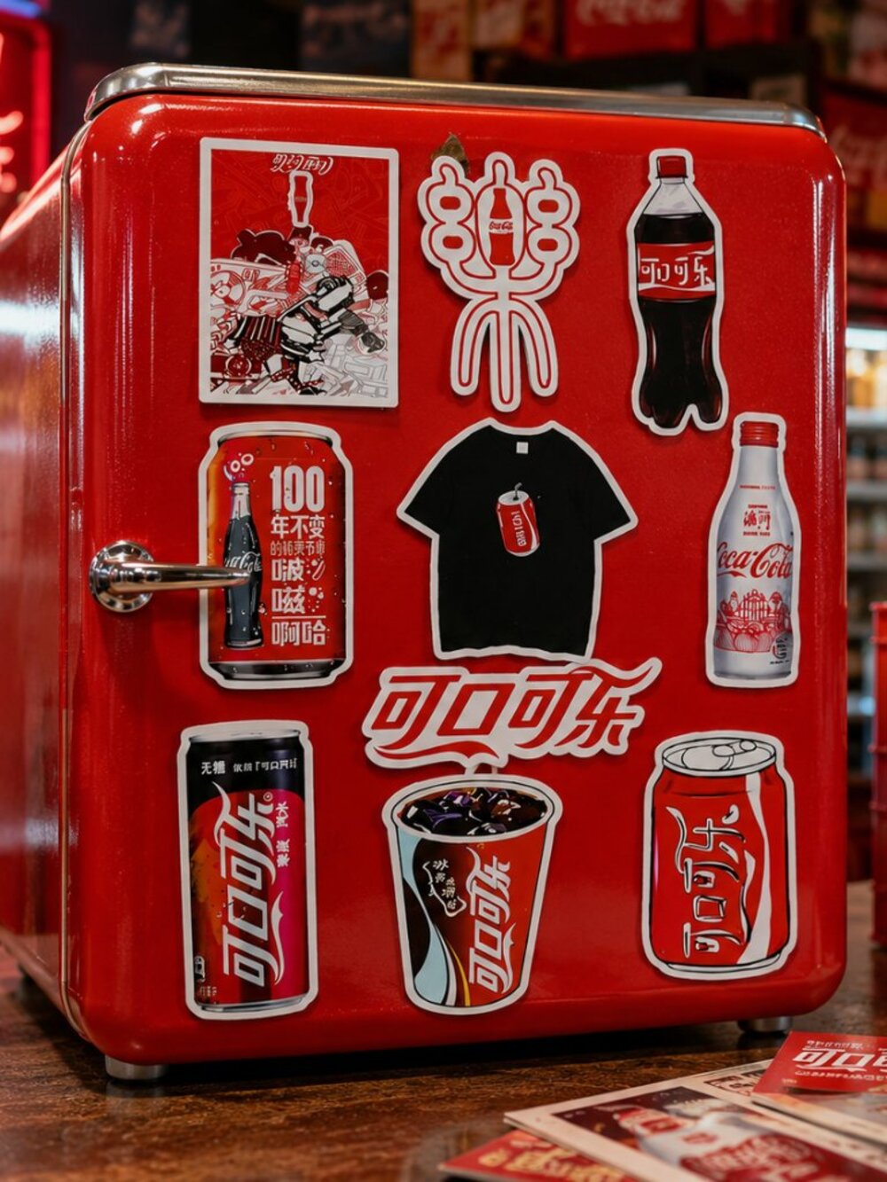 Coca-Cola Chinese Coke Stickers 10pc Vinyl Decal Pack Retro Asian Pop Y2K Bundle